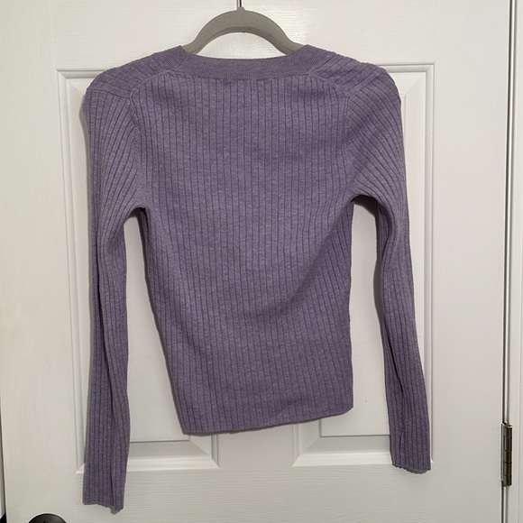 A New Day Purple Crew Neck Sweater - Picture 3 of 4